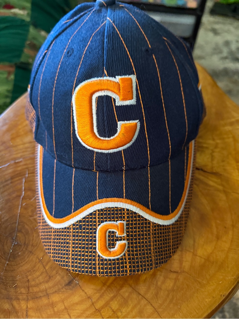 Chicago bears Navy & Orange Baseball Cap with 'C' Embroidery